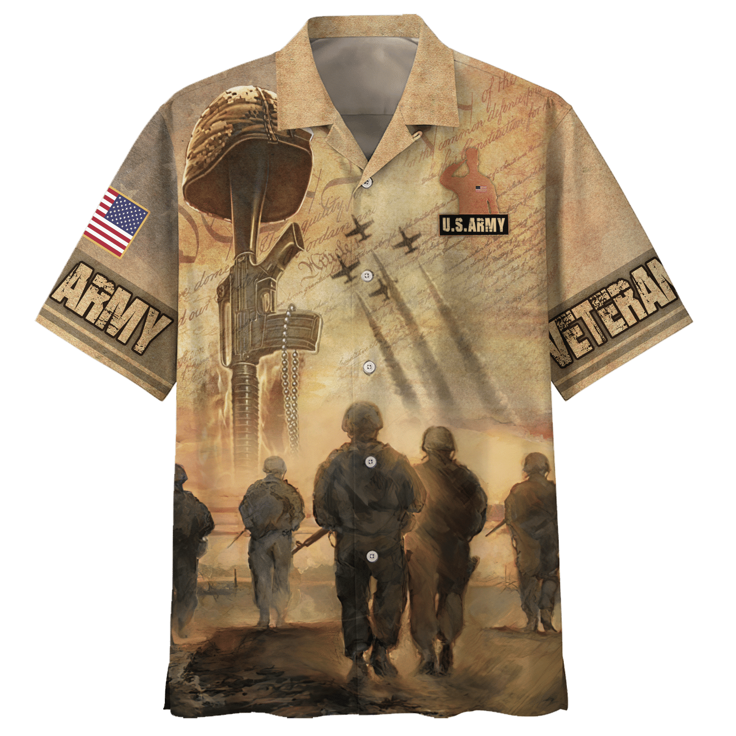 Us Amry Picture Of Soldiers - Hawaiian Shirt