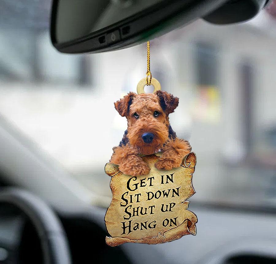 Airedale Terrier Get In Two Sided Ornament - Gift For Dog Lover