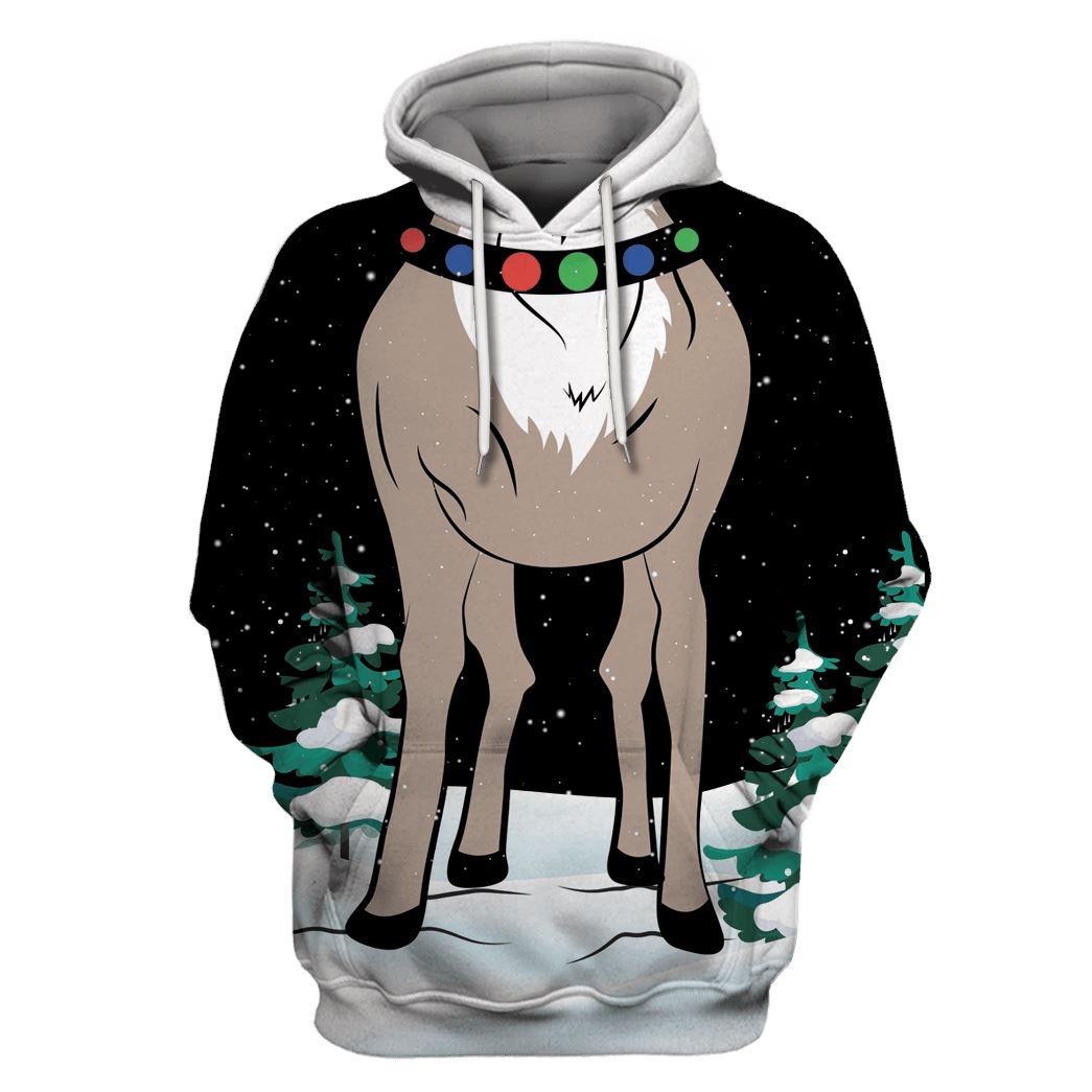 Christmas Reindeer Funny - Costume Cosplay Hoodie