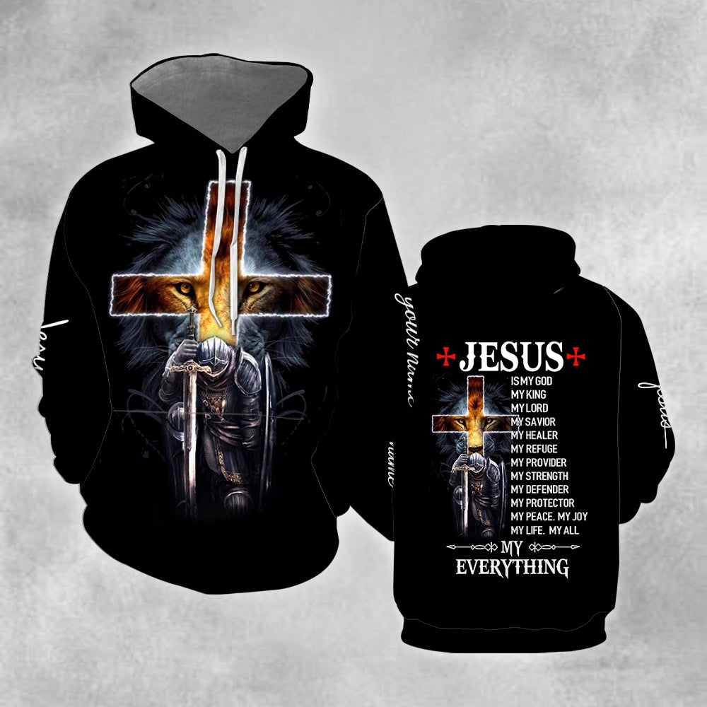 Premium Christian Jesus Lion - Personalized Hoodie