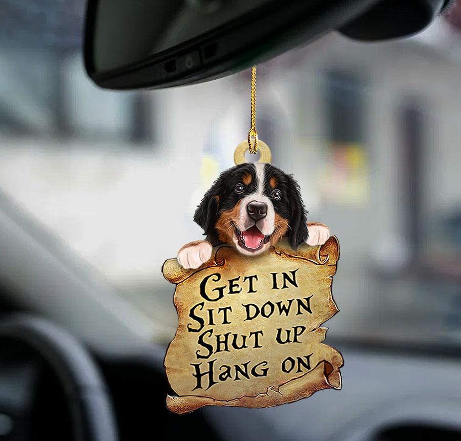 Bernese Mountain Dog Get In Two Sided Ornament