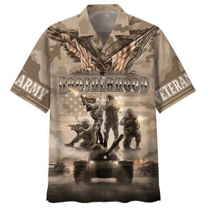 Army War And Brotherhood - Hawaiian Shirt