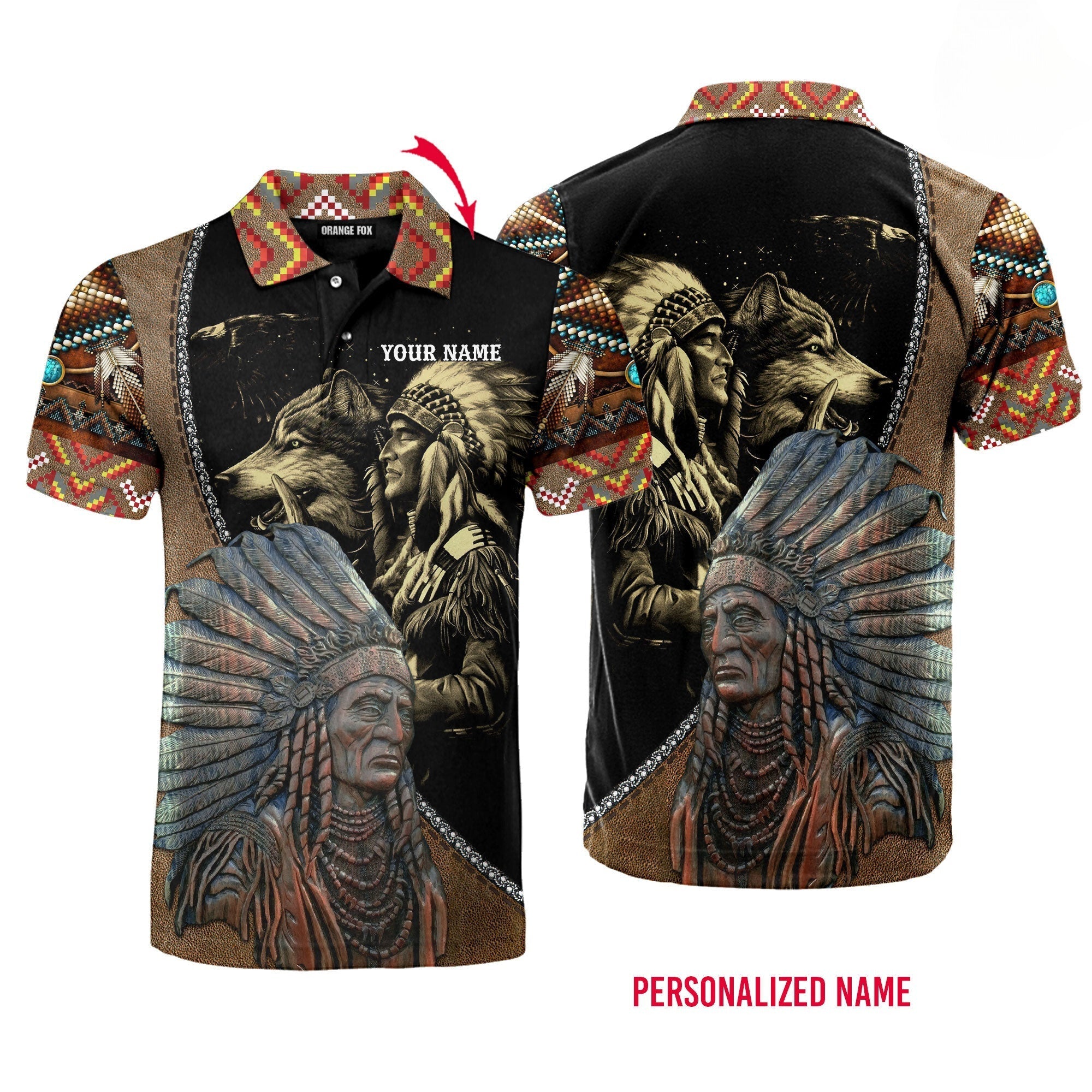 Personalized Native American Polo Shirt For Men & Women