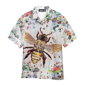 Bee Colorful Tropical Hawaiian Shirt