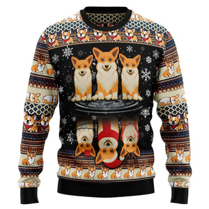 Pembroke Welsh Corgi Christmas Ugly Sweater