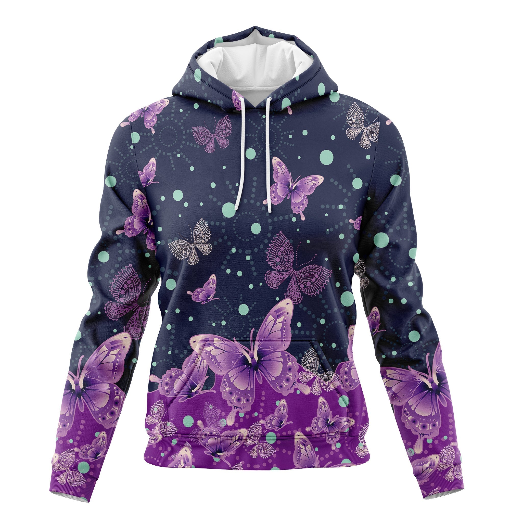 Butterfly Purple Garden - Hoodie