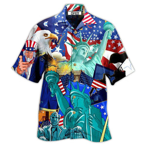 America Patriotism Is Voluntary - Hawaiian Shirt