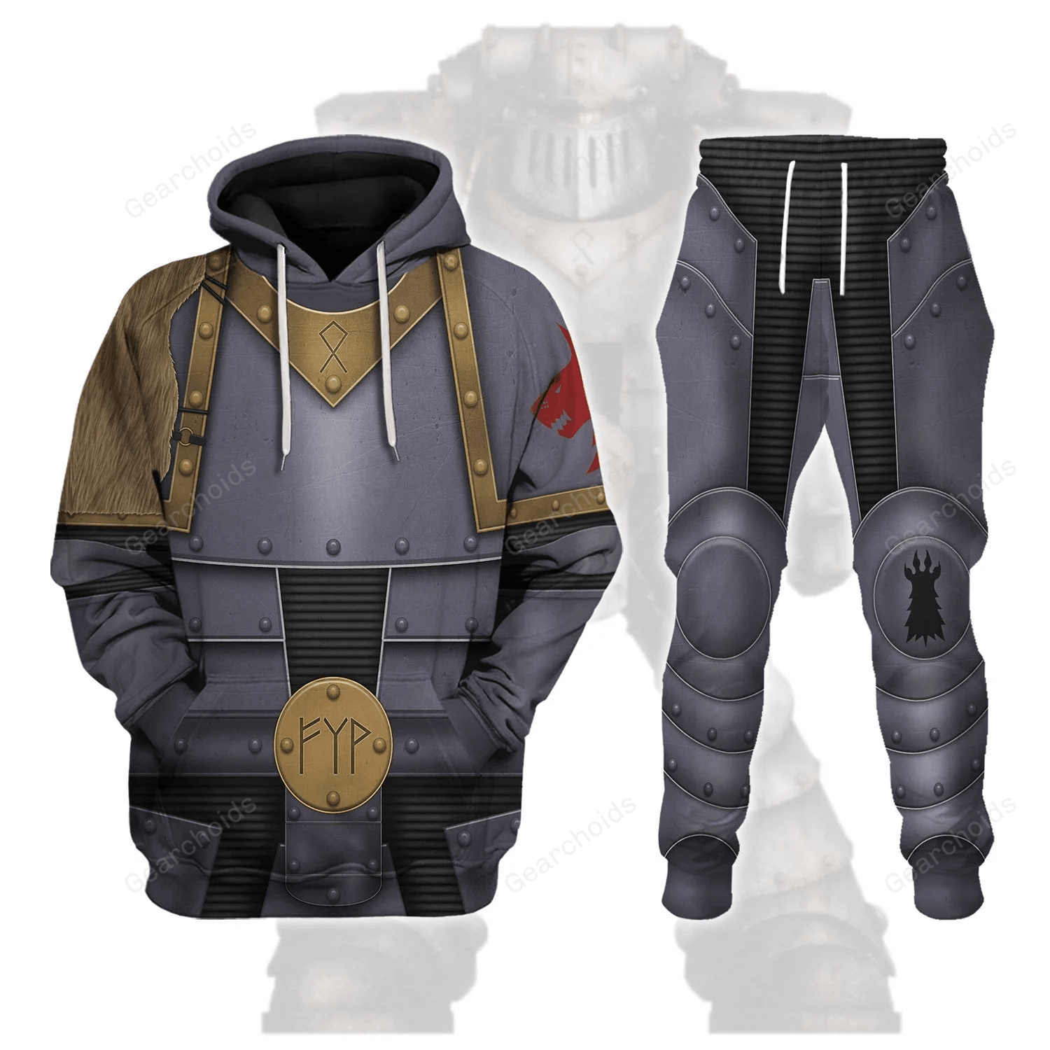 Warhammer Pre-Heresy Space Wolf Legion in Mark II Crusade - Fandom Hoodie Sweatshirt Sweatpants WHHS152 HSQT4144