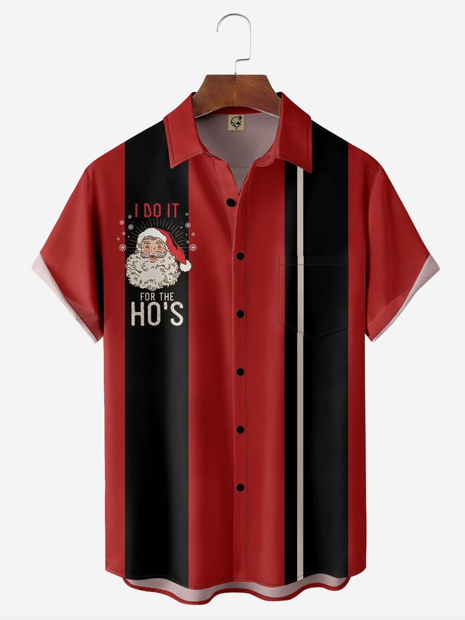 Christmas Santa Claus I Do It For The Ho's - Hawaiian Shirt