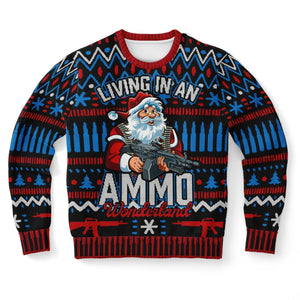 Living In An Ammo Wonderland Ugly Christmas Sweater