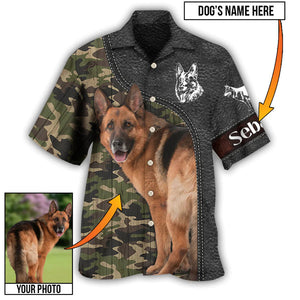 Custom Photo German Shepherd My Lovely - Gift For Dog Lovers - Personalized Hawaiian Shirt