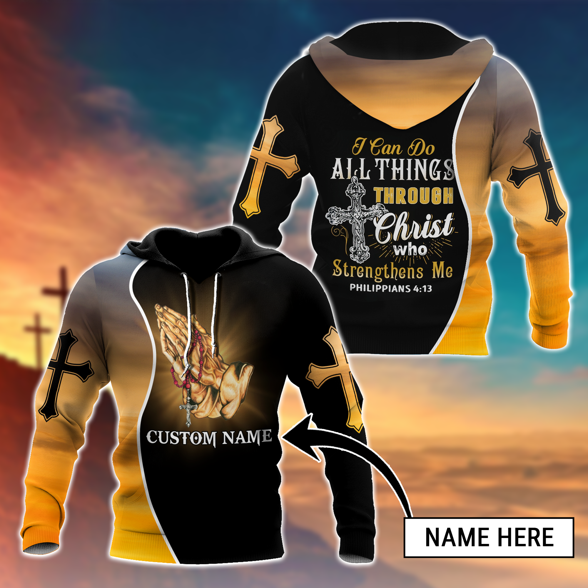 Premium Christian Jesus - Personalized Hoodie 