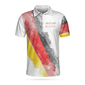 German Flag Special Golf Pattern Polo Shirt For Men