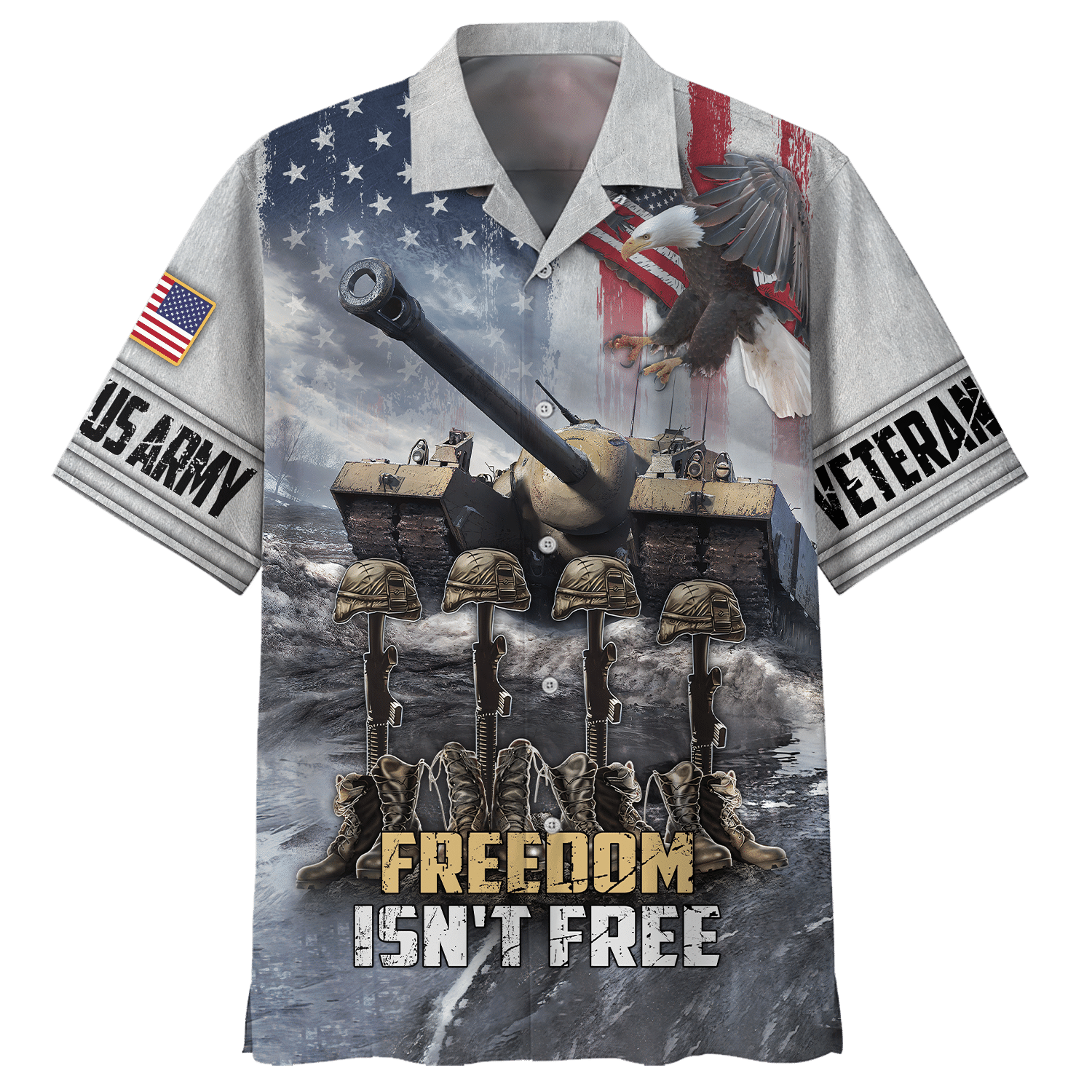 Army Cannon, Freedom Isn'T Free - Hawaiian Shirt