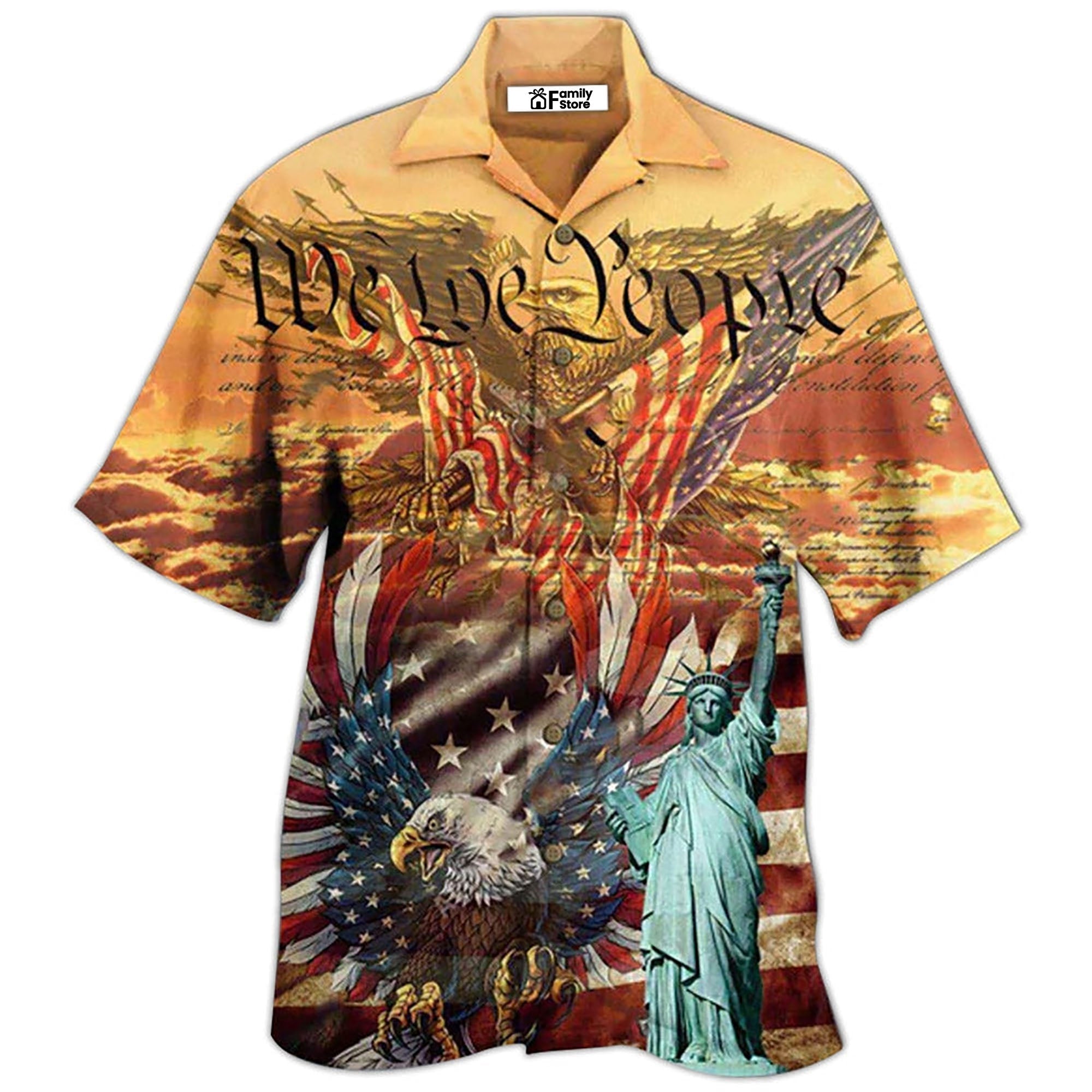 America Patriotism Eagle - Hawaiian Shirt