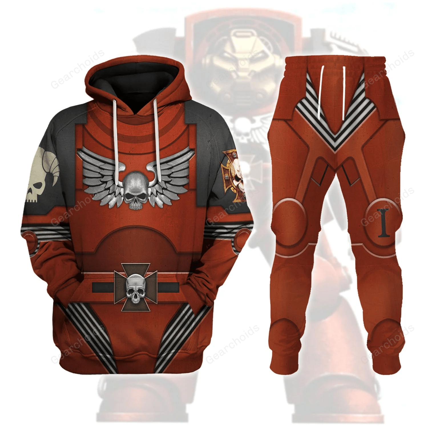 Warhammer Indomitus Pattern Tactical Dreadnought Armour - Fandom Hoodie Sweatshirt Sweatpants