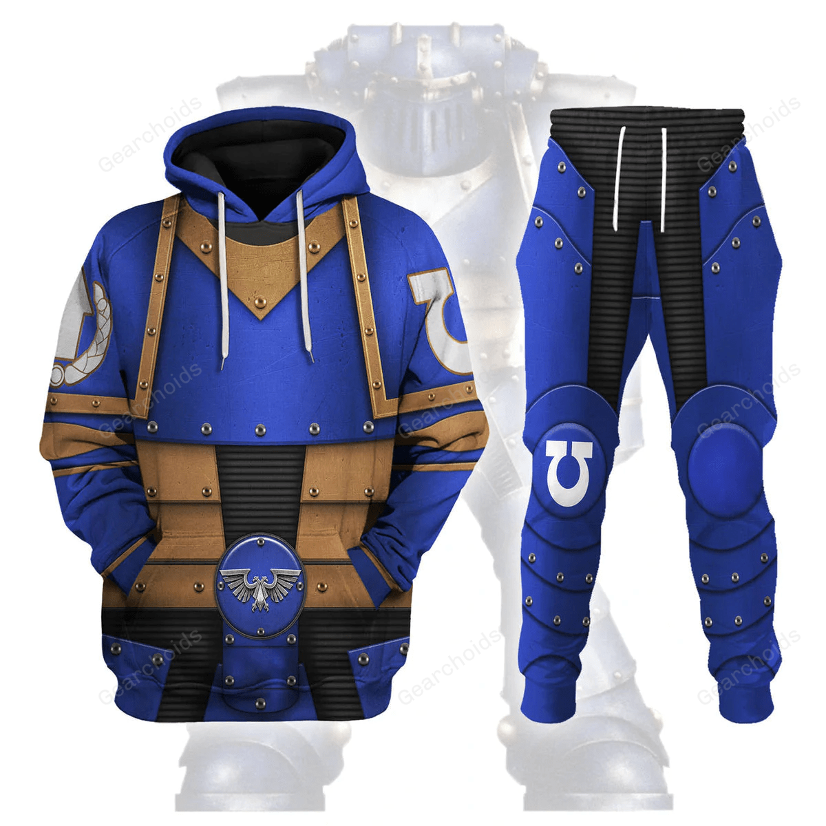 Warhammer Pre-Heresy Ultramarines Legion In Mark II Crusade - Fandom Hoodie Sweatshirt Sweatpants WHHS151 HSQT4143