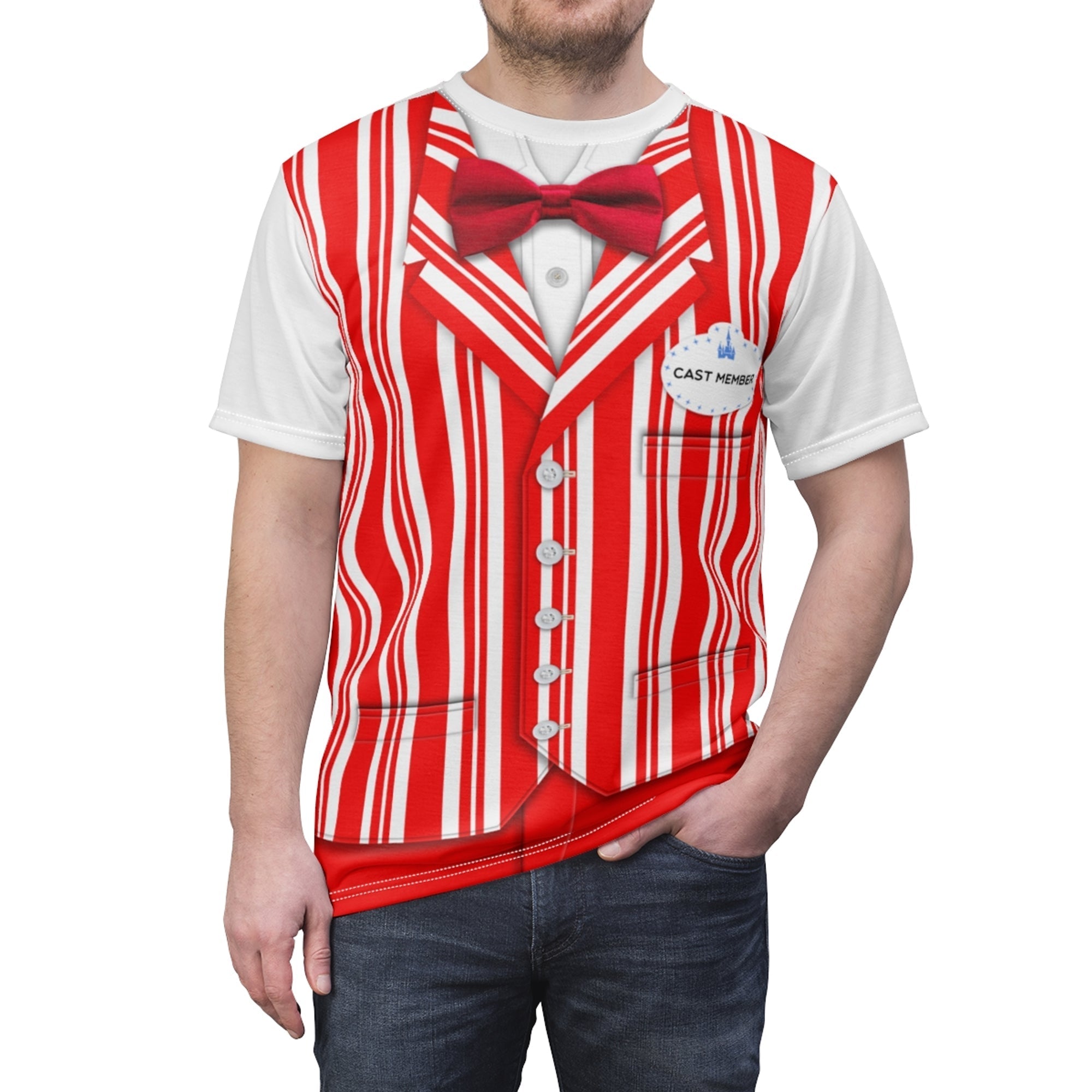 Red The Dapper Dans Costume Cosplay T-shirt For Men