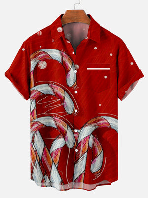 Christmas Walking Stick - For Men And Women - Hawaiian Shirt