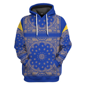 Royal Blue Bandana Snoop - Costume Cosplay Hoodie