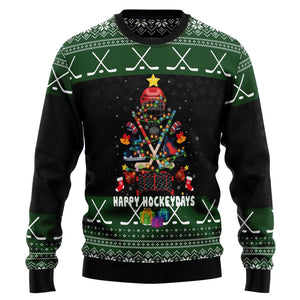 Hockey Sports Christmas Ugly Sweater