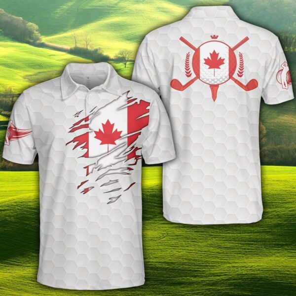 Amazing Crack Canadian Golf Player Polo Shirt For Men