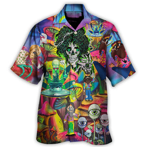 Hippie Skull Cool Life - Hawaiian Shirt