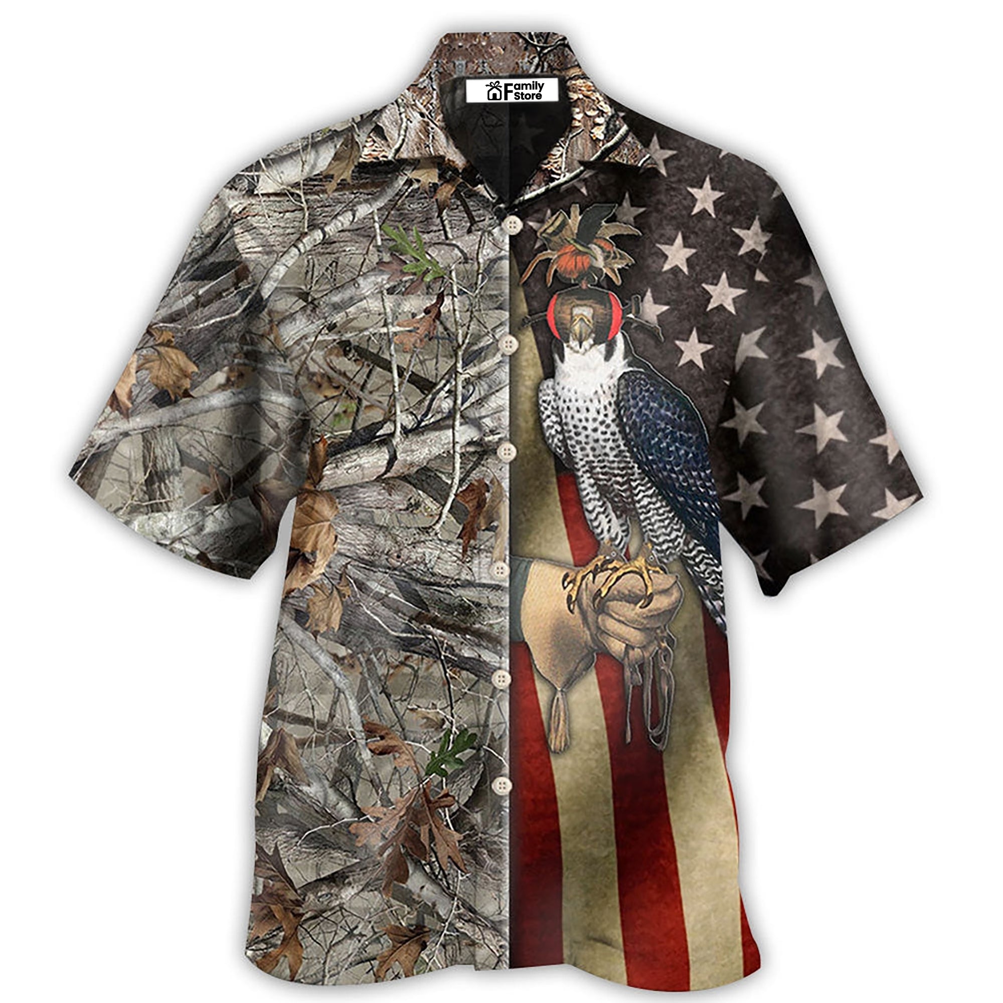 Hunting Falconry Hunting America - Gift For Hunting Lovers - Hawaiian Shirt