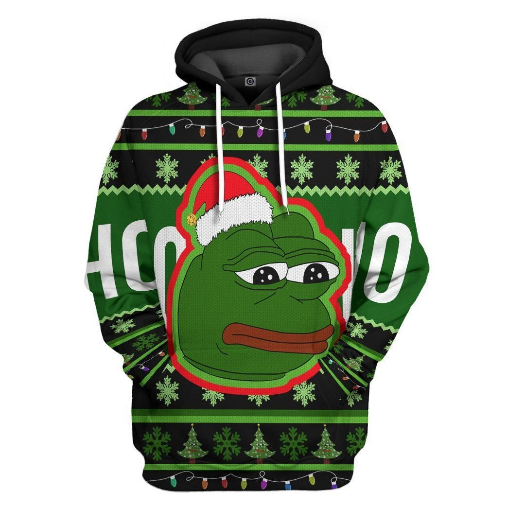 Pepe Funny Frog Christmas - Hoodie 