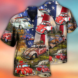 Camping Independence Day - Hawaiian Shirt