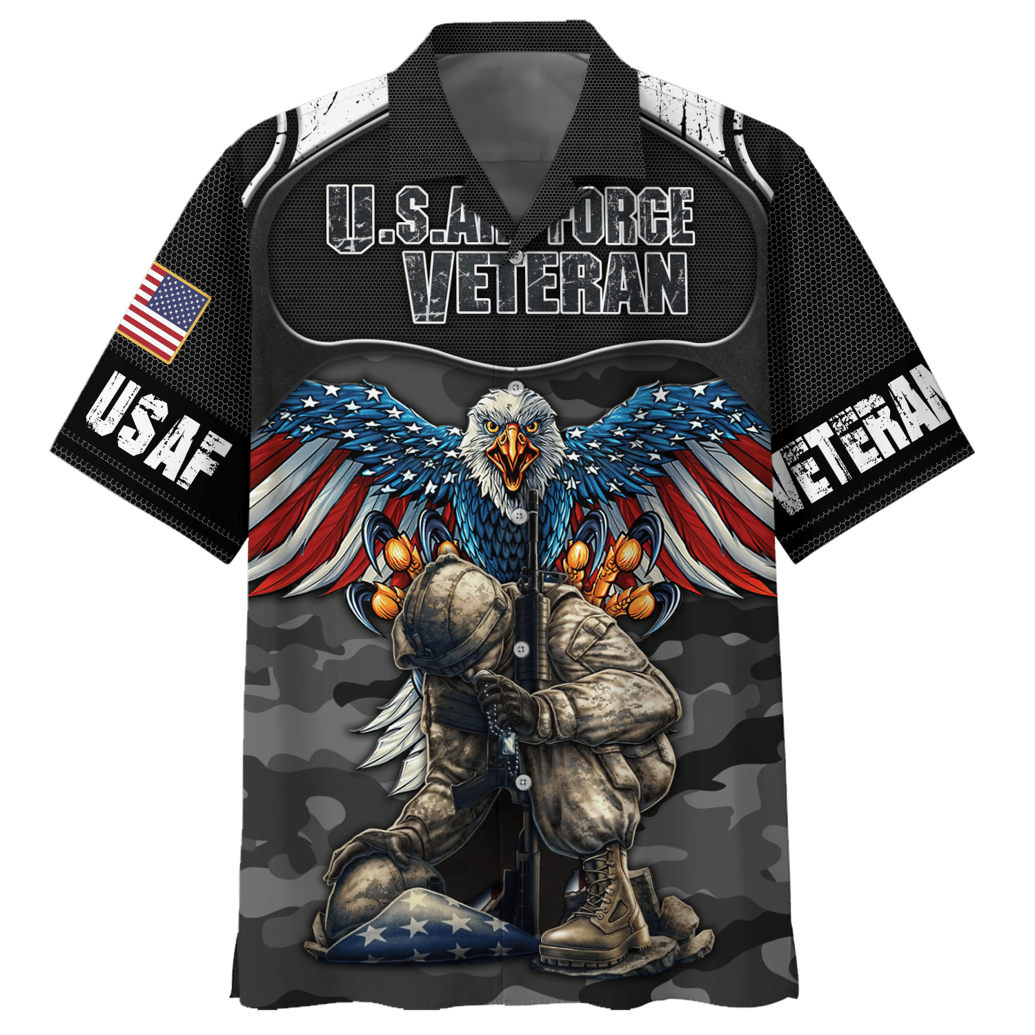 Army U.S.A Force Veteran - Hawaiian Shirt