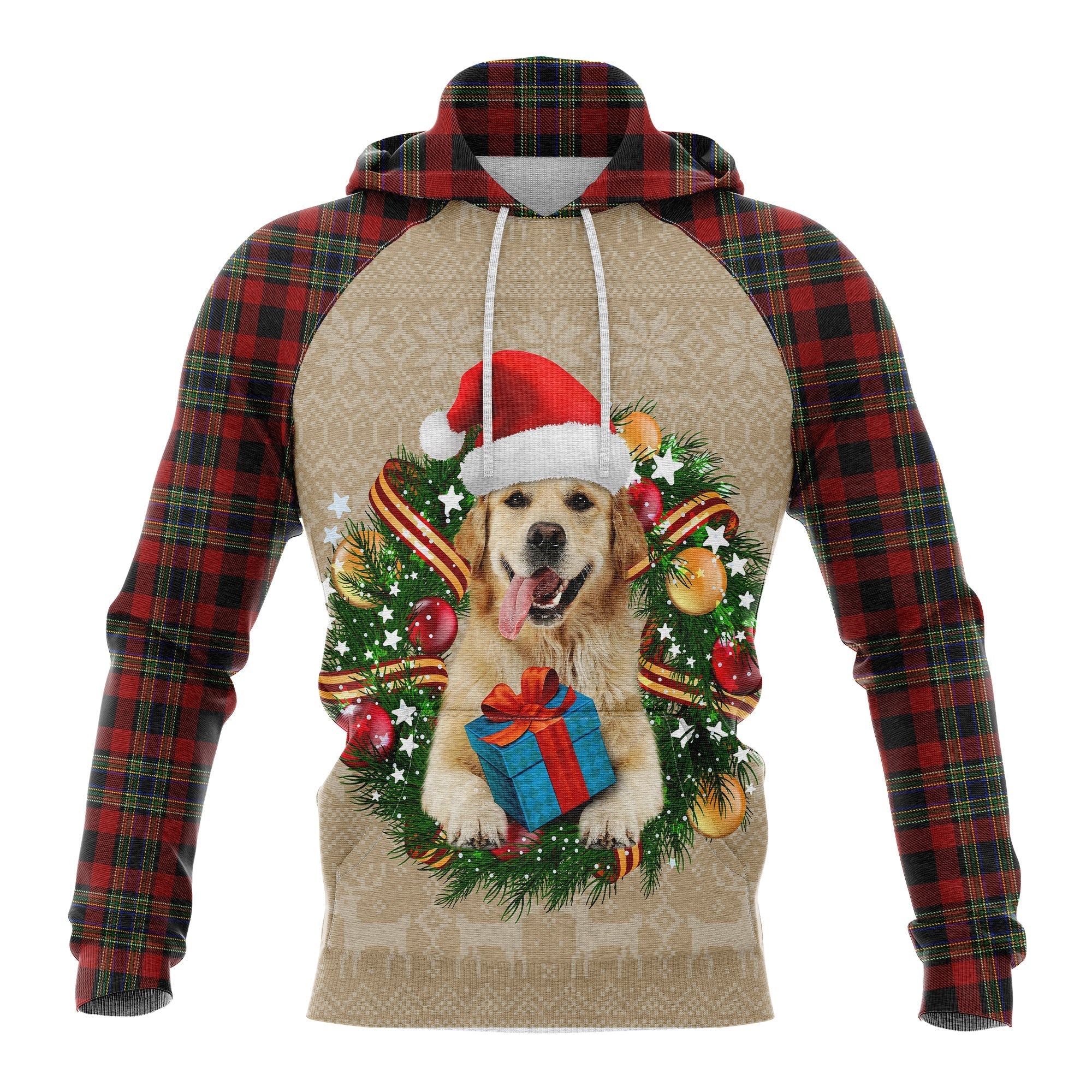 Golden Retriever Christmas Awesome - Hoodie