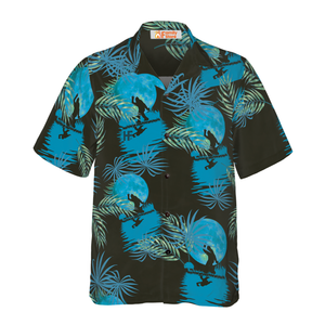 Bigfoot Tropical Blue Moon - Gift For Men And Women - Hawaiian Shirt