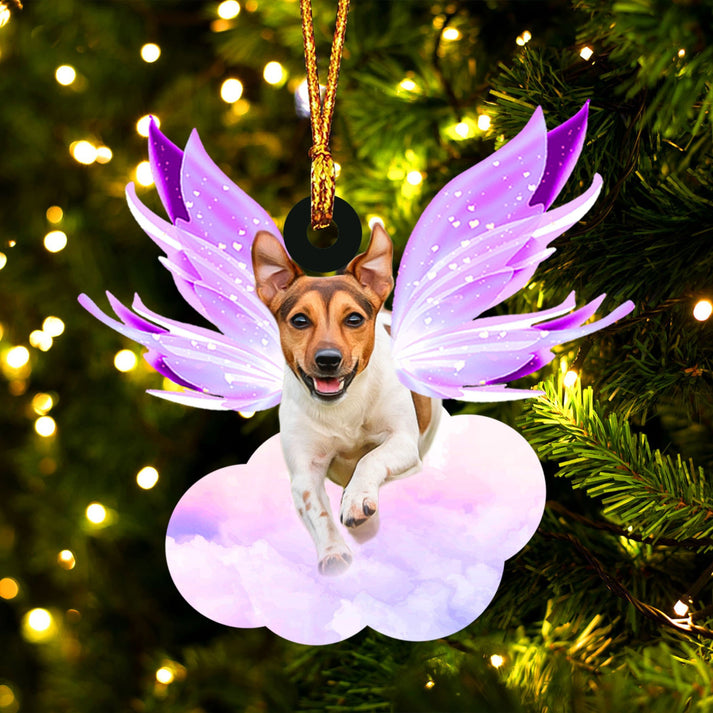 Jack Russel And Wings Ornament - Gift For Dog Lover