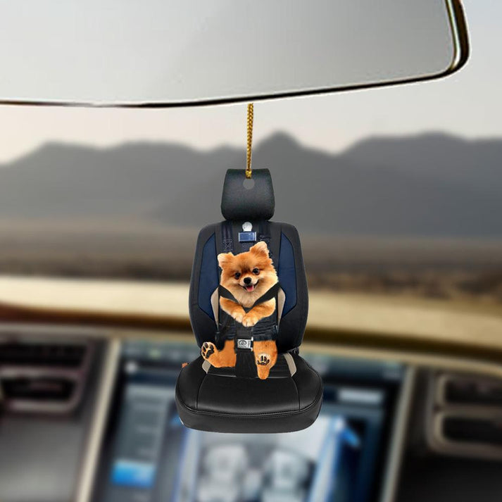 Pomeranian Car Seat Ornament - Gift For Dog Lovers