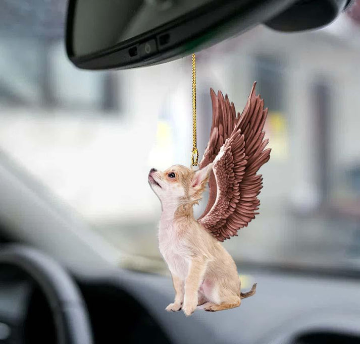 Chihuahua Angel Wings Two Sided Ornament - Gift For Dog Lover