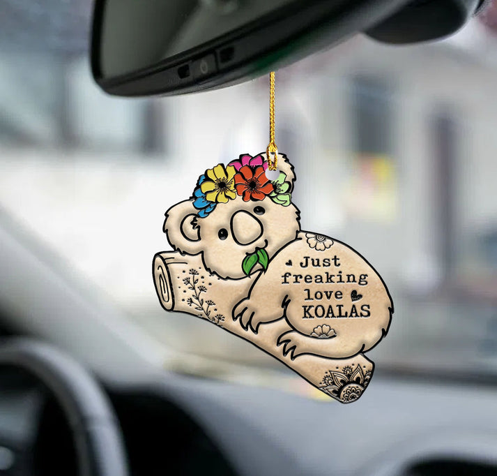 Koala Freaking Love Two Sided Ornament - Gift For Koala Lovers