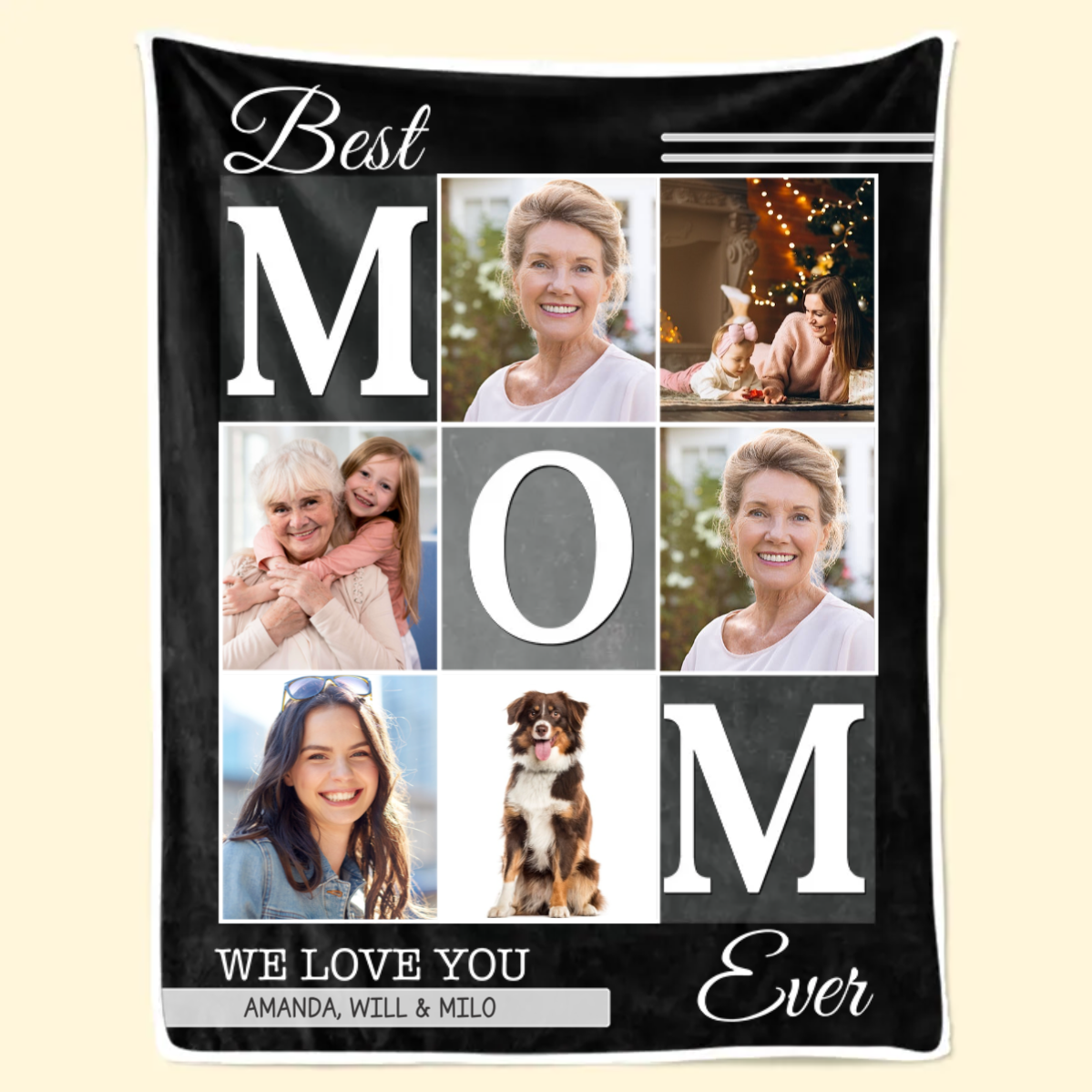 Custom Photo We Will Always Be Connected Mom Version - Gift For Mom - Personalized Blanket