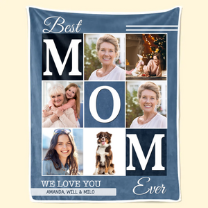 Custom Photo We Will Always Be Connected Mom Version - Gift For Mom - Personalized Blanket