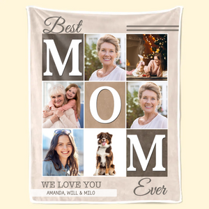 Custom Photo We Will Always Be Connected Mom Version - Gift For Mom - Personalized Blanket