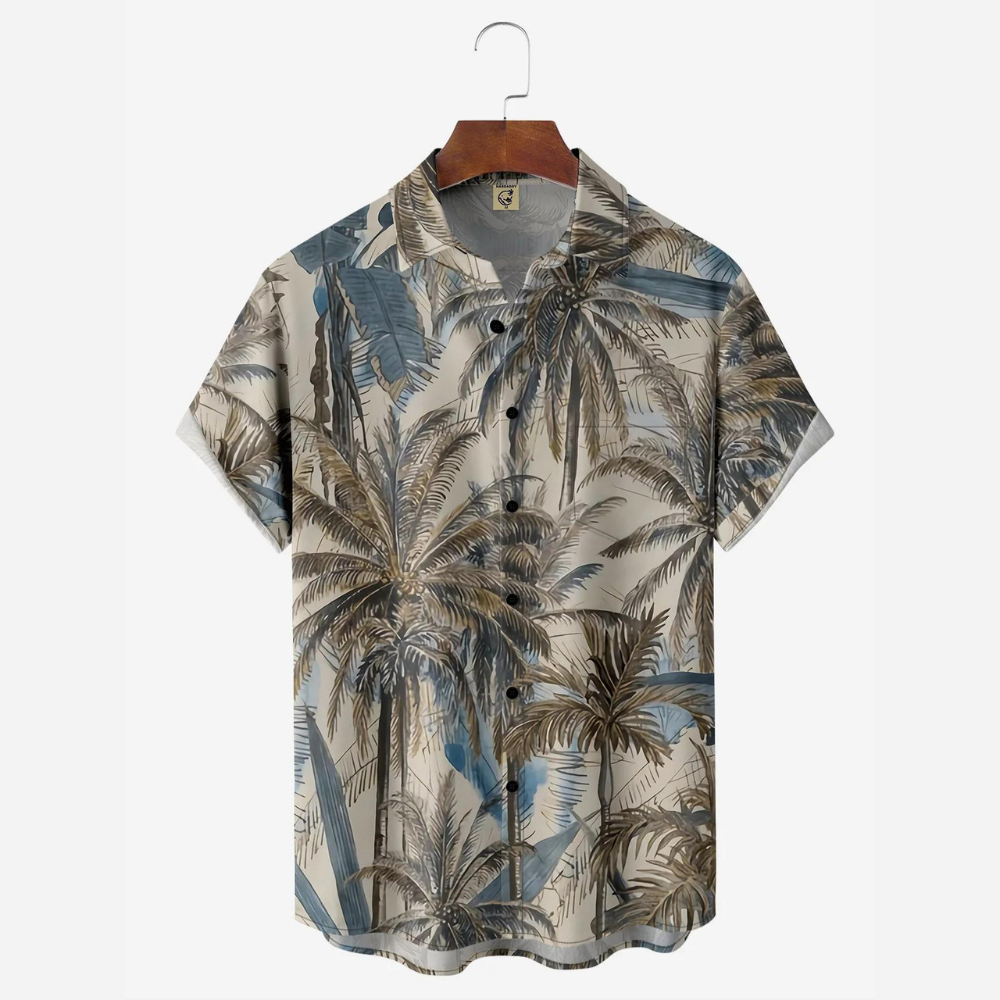 Vintage Coconuts And Palm Trees - Hawaiian Shirt