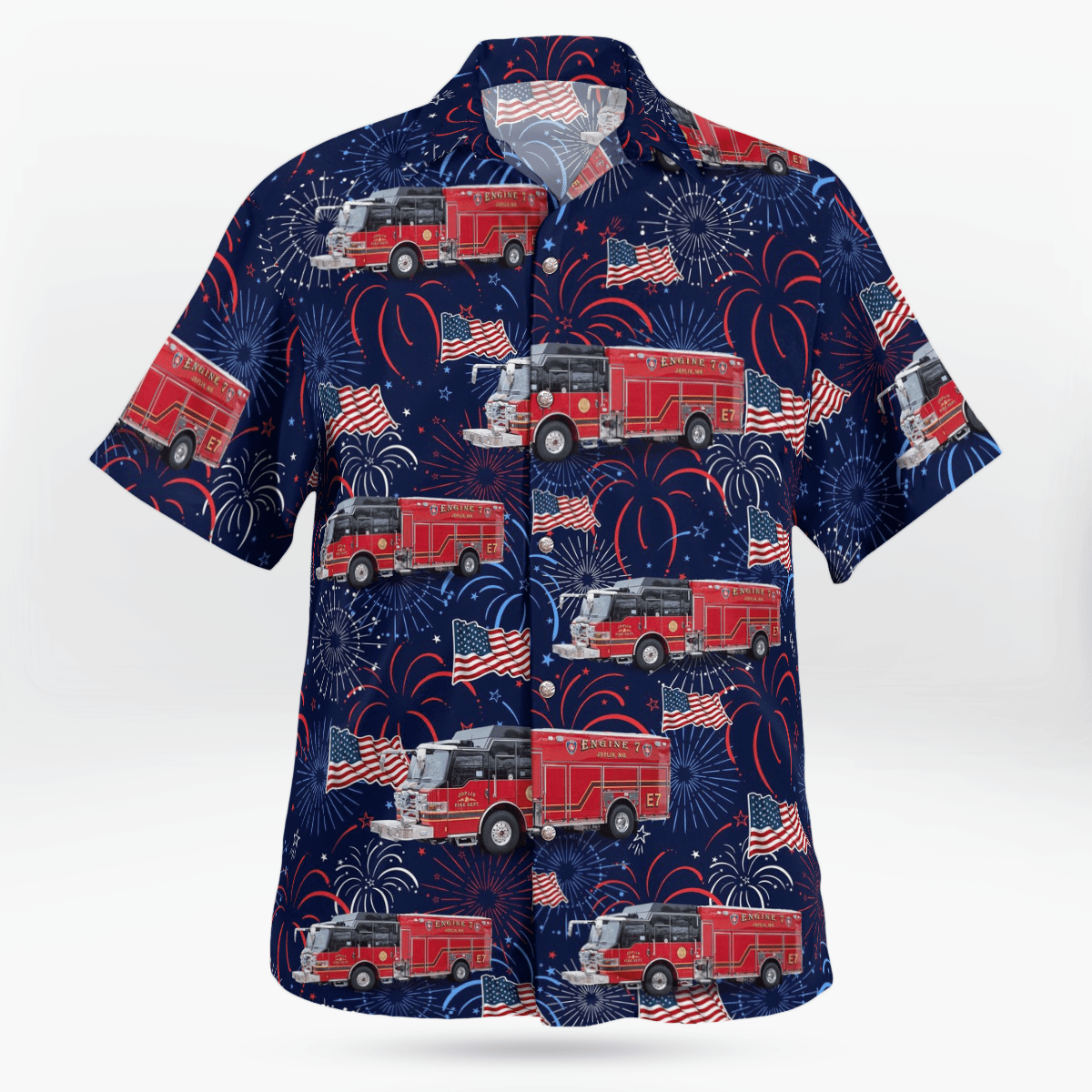 Joplin, Missouri, Joplin Fire Department, 4Th Of July - Hawaiian Shirt