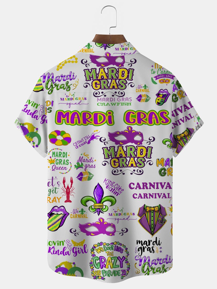 Mardi Gras Canival Crazy Crawfish King Cake Eating - Hawaiian Shirt