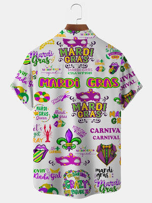 Mardi Gras Canival Crazy Crawfish King Cake Eating - Hawaiian Shirt