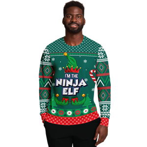 Ninja Elf  - Family Fun Matching Outfit - Ugly Christmas Sweater