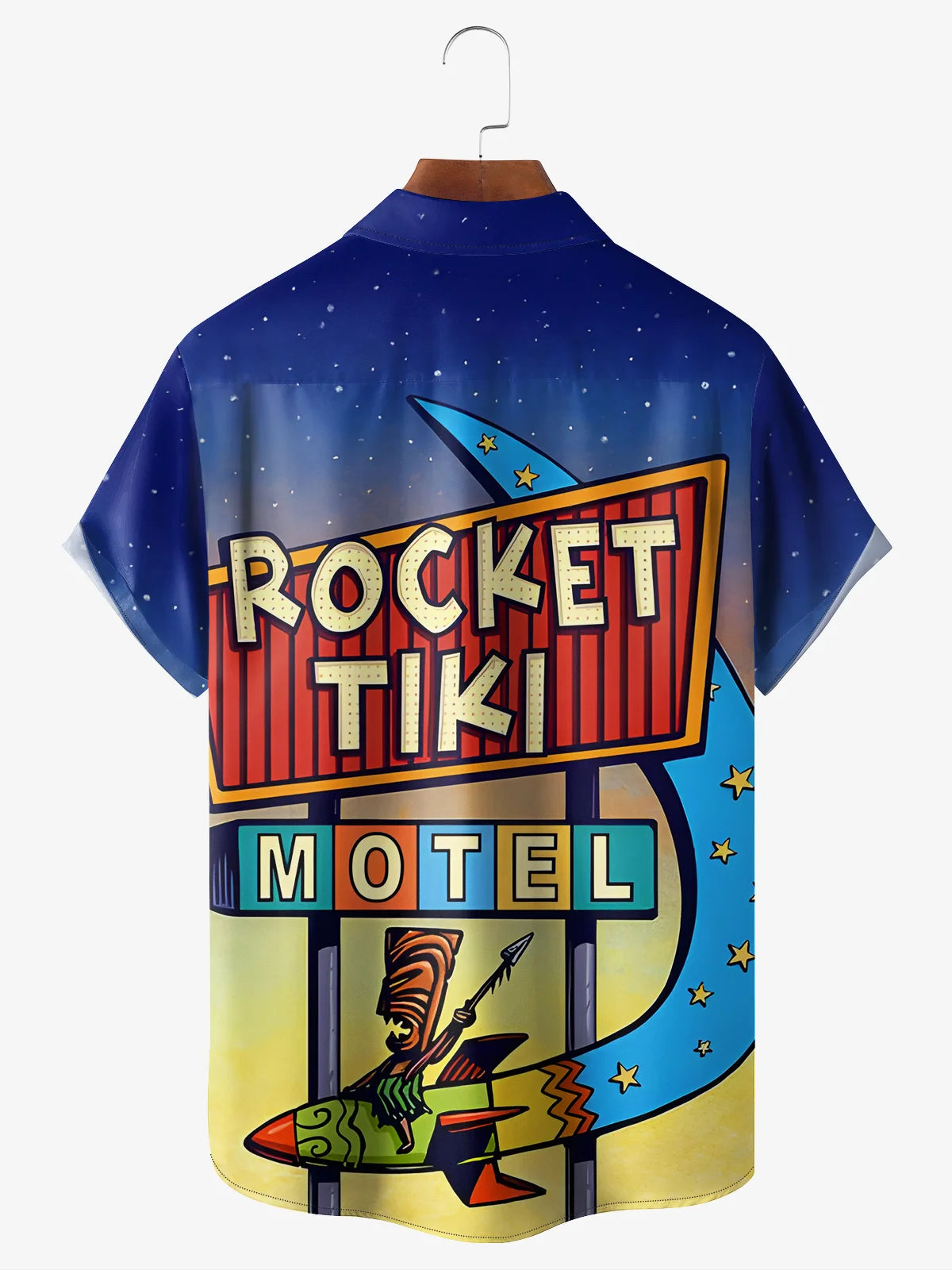 Rocket Tiki Motel Catoon Native - Hawaiian Shirt