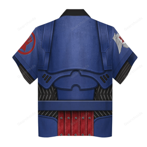 Warhammer Crimson Fists Captain - Costume Cosplay Hawaiian Shirt WHHS170