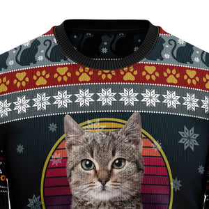 Cat Show Me Your Kitties Ugly Christmas Sweater