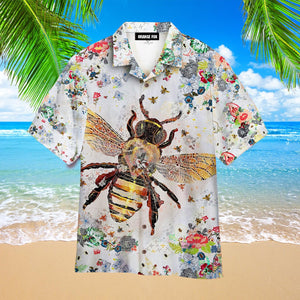 Bee Colorful Tropical Hawaiian Shirt