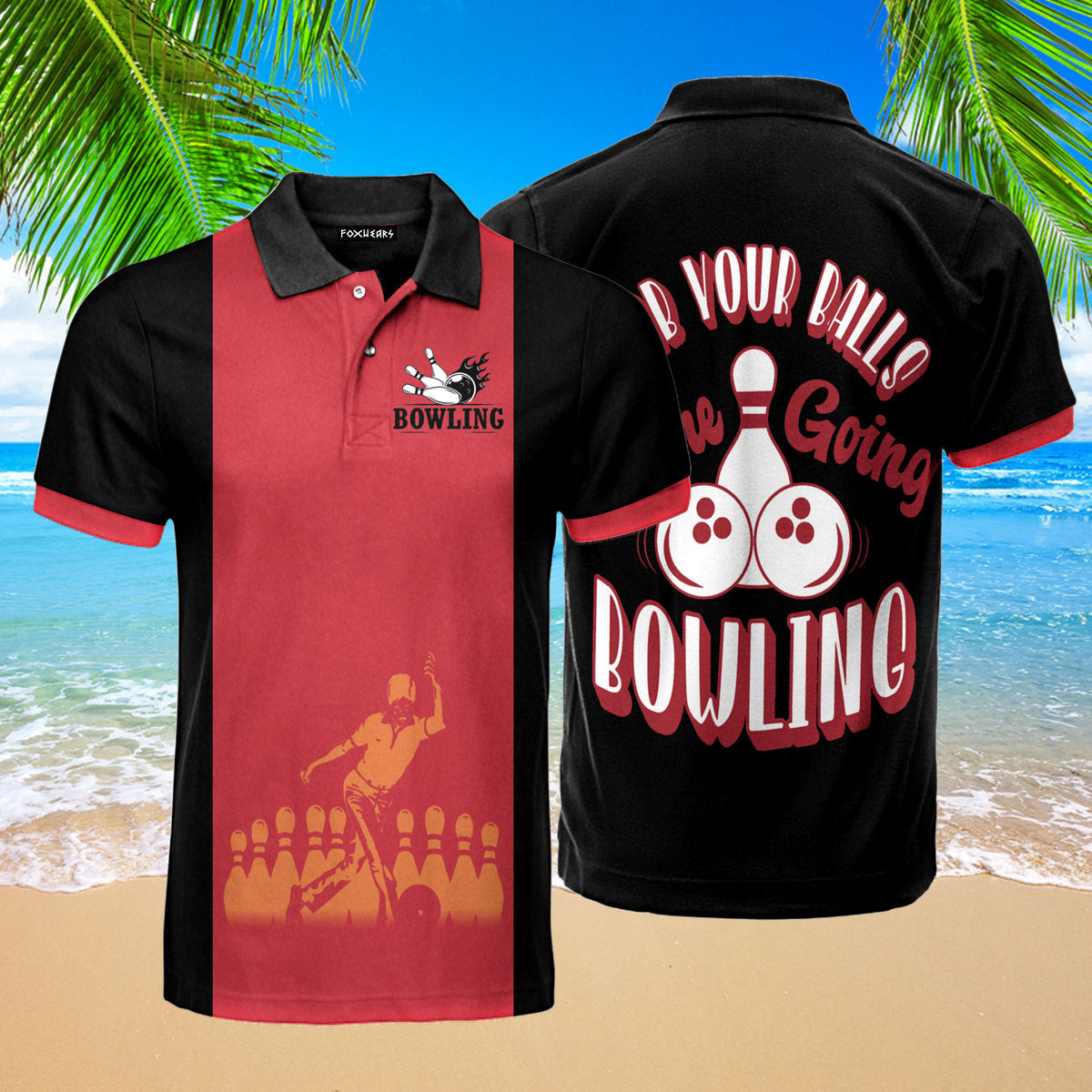 We Going Bowling Funny Player Polo Shirt For Men